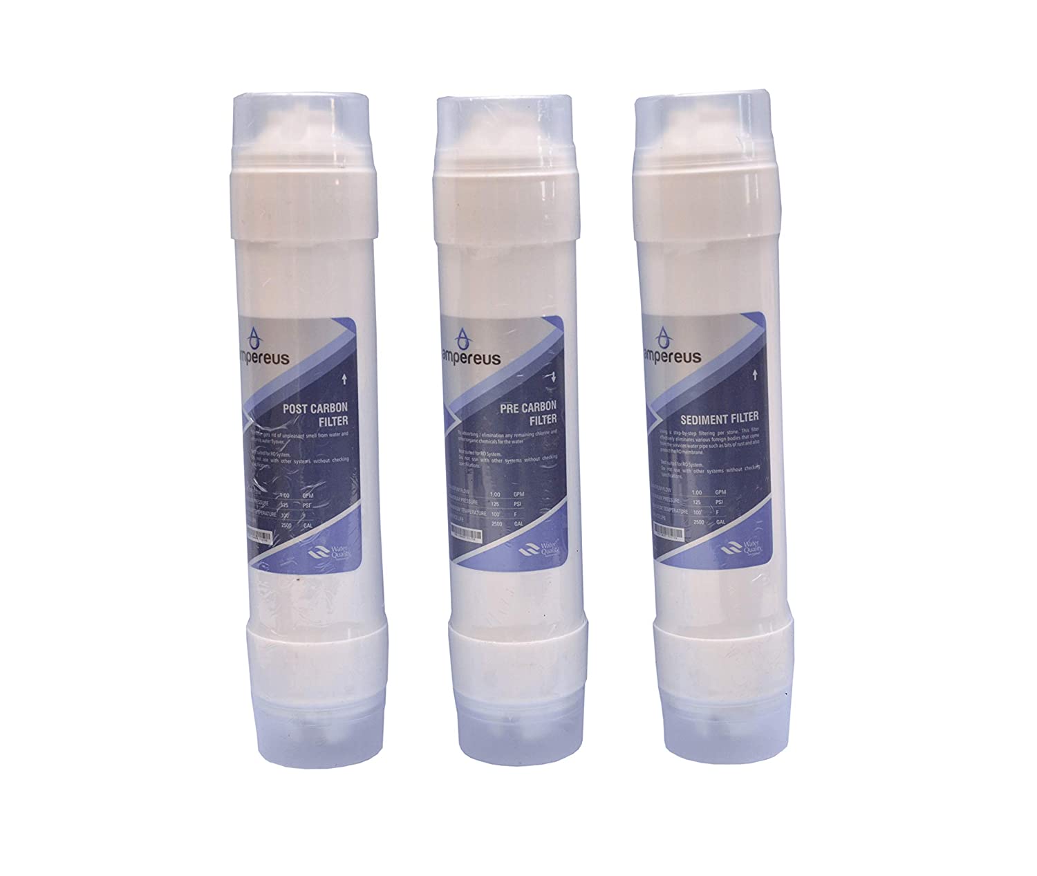 HIGH Quality Filters Along with Fittings and Membrane 80 GPD Complete ...