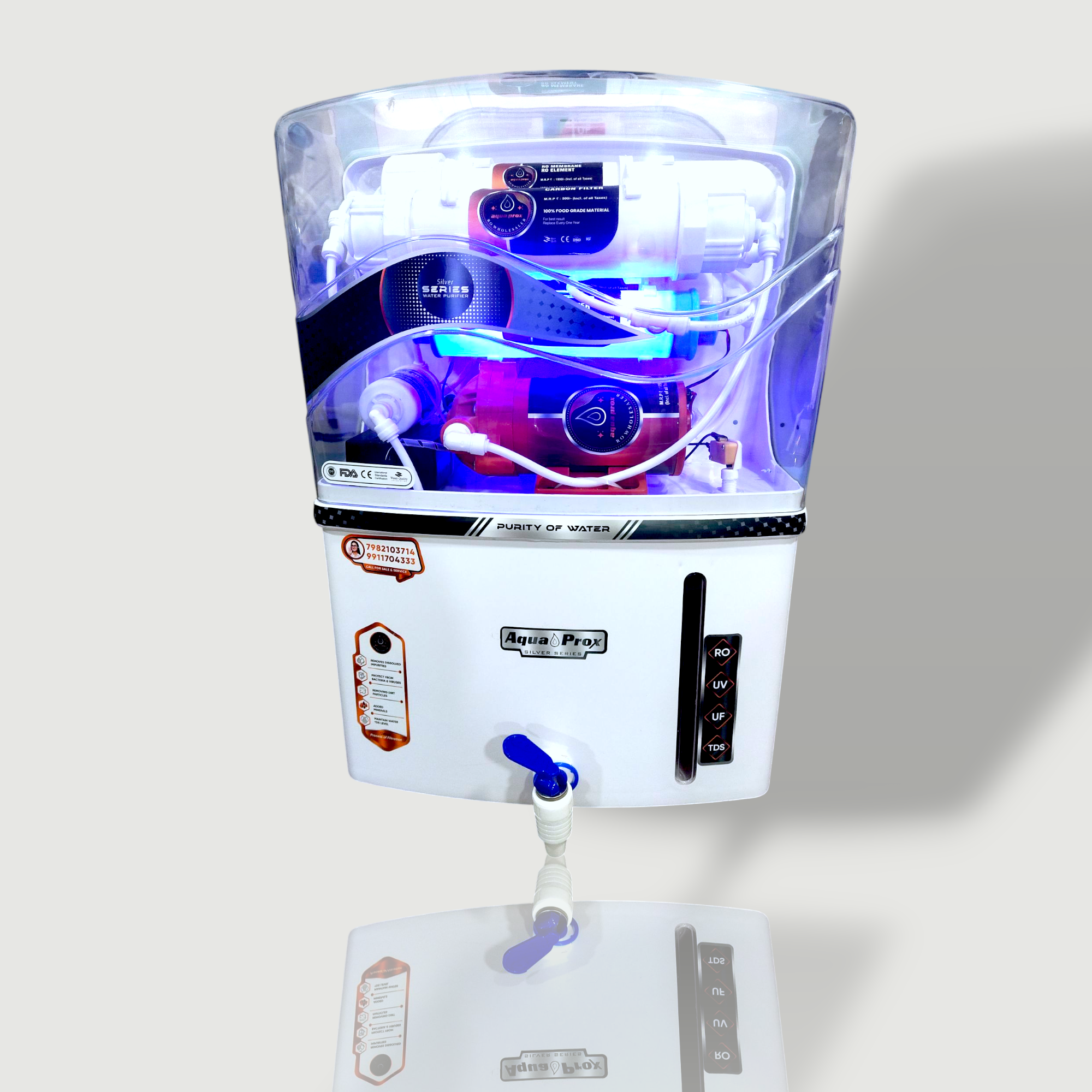 Aqua prox silver mineral Ro
